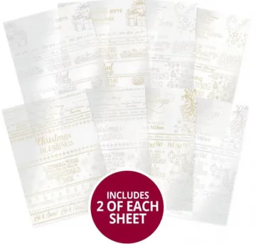 Luxury Festive Foiled Acetate Card Wraps